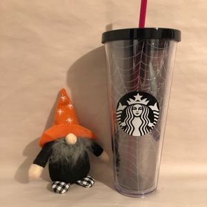Starbucks spider web Halloween tumbler